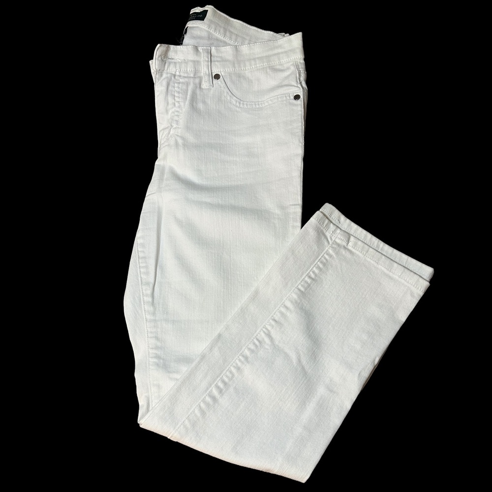 Size 8 Ralph Lauren - Lauren Jeans Co. Women's White Modern Straight Ankle Jeans